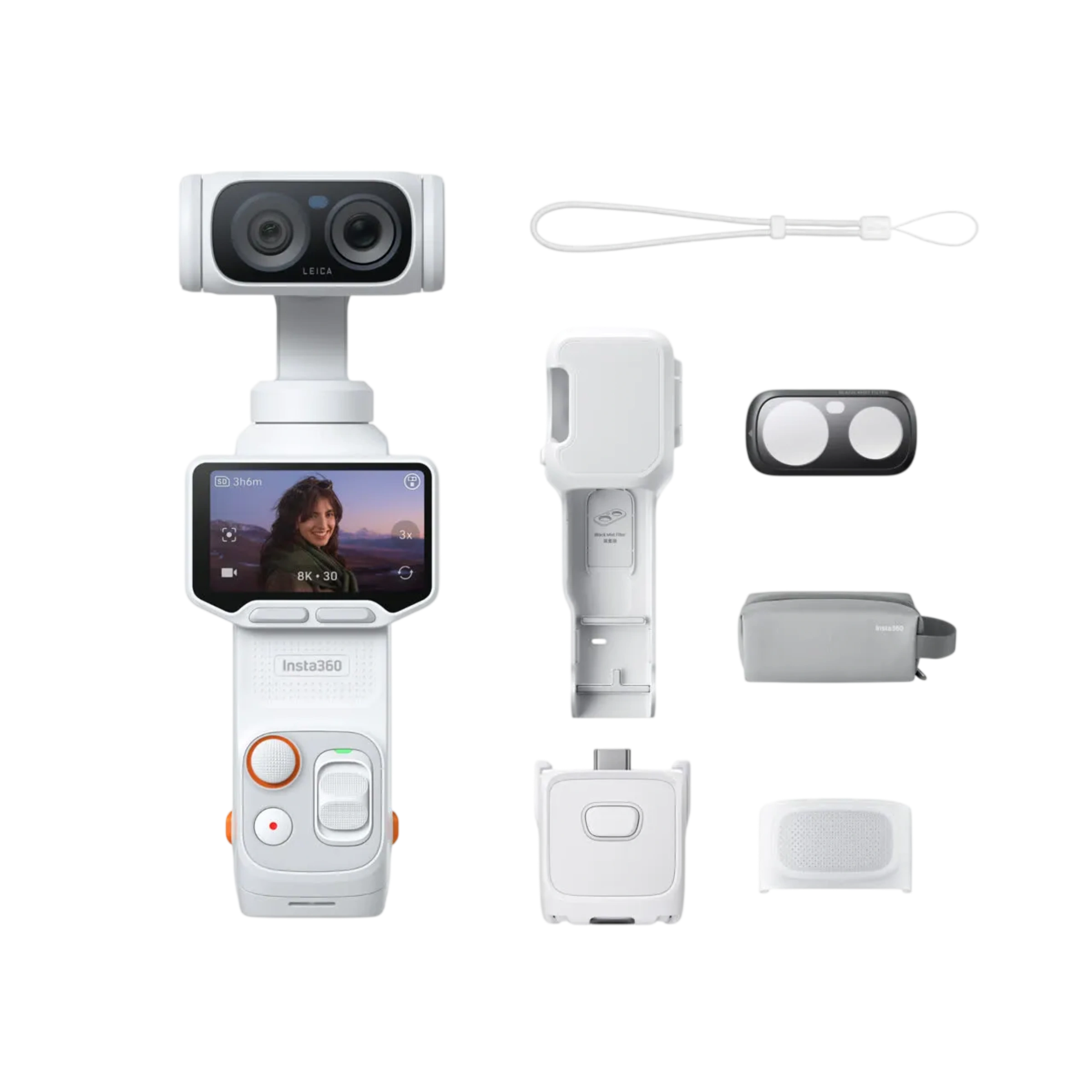 Экшн-камера Insta360 Luna Ultra [Essential Bundle] - Stellar White