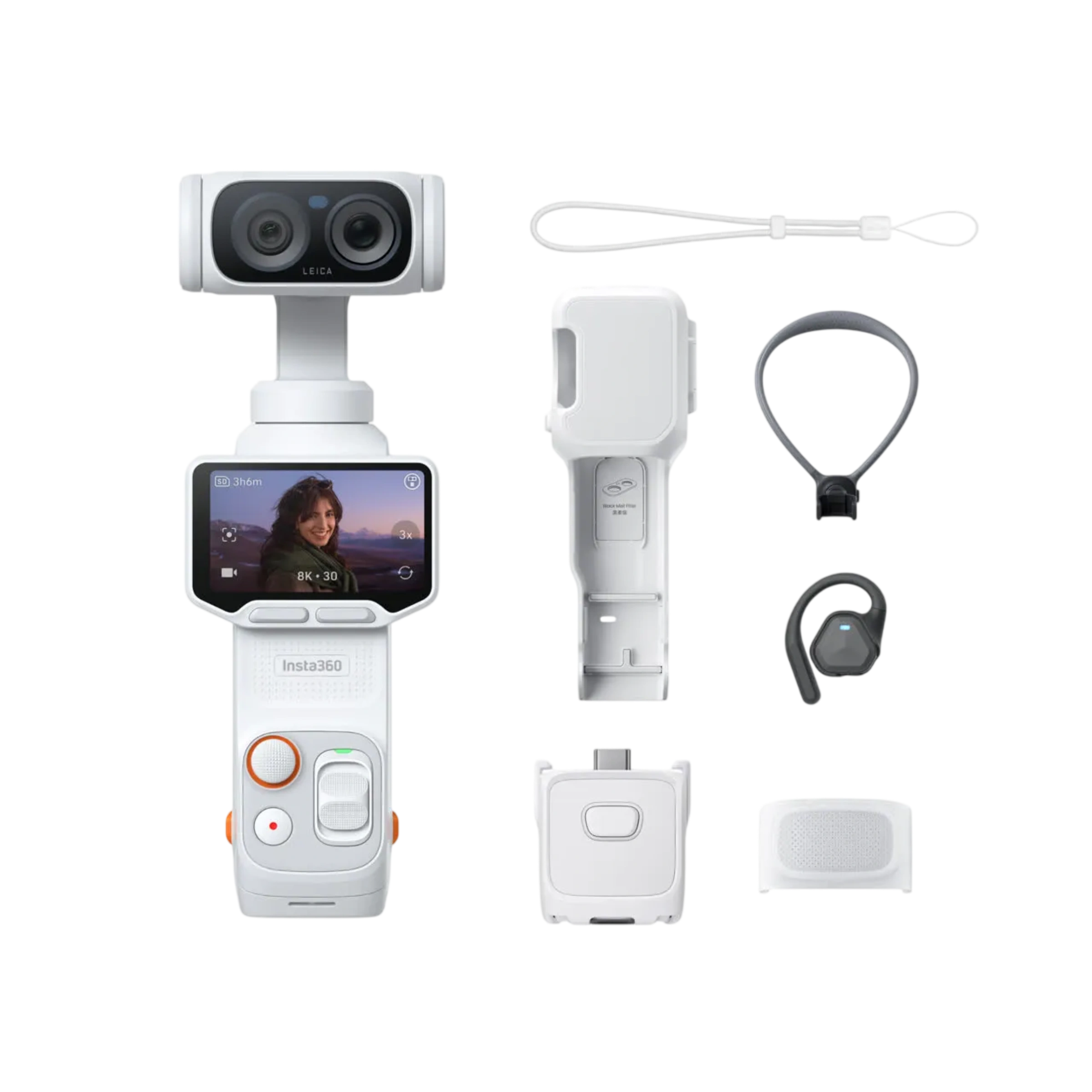 Экшн-камера Insta360 Luna Ultra [POV Bundle] - Stellar White