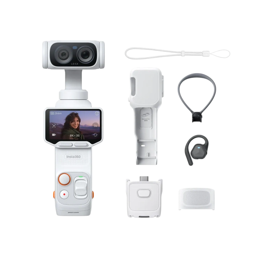 Екшн-камера Insta360 Luna Ultra [POV Bundle] - Stellar White