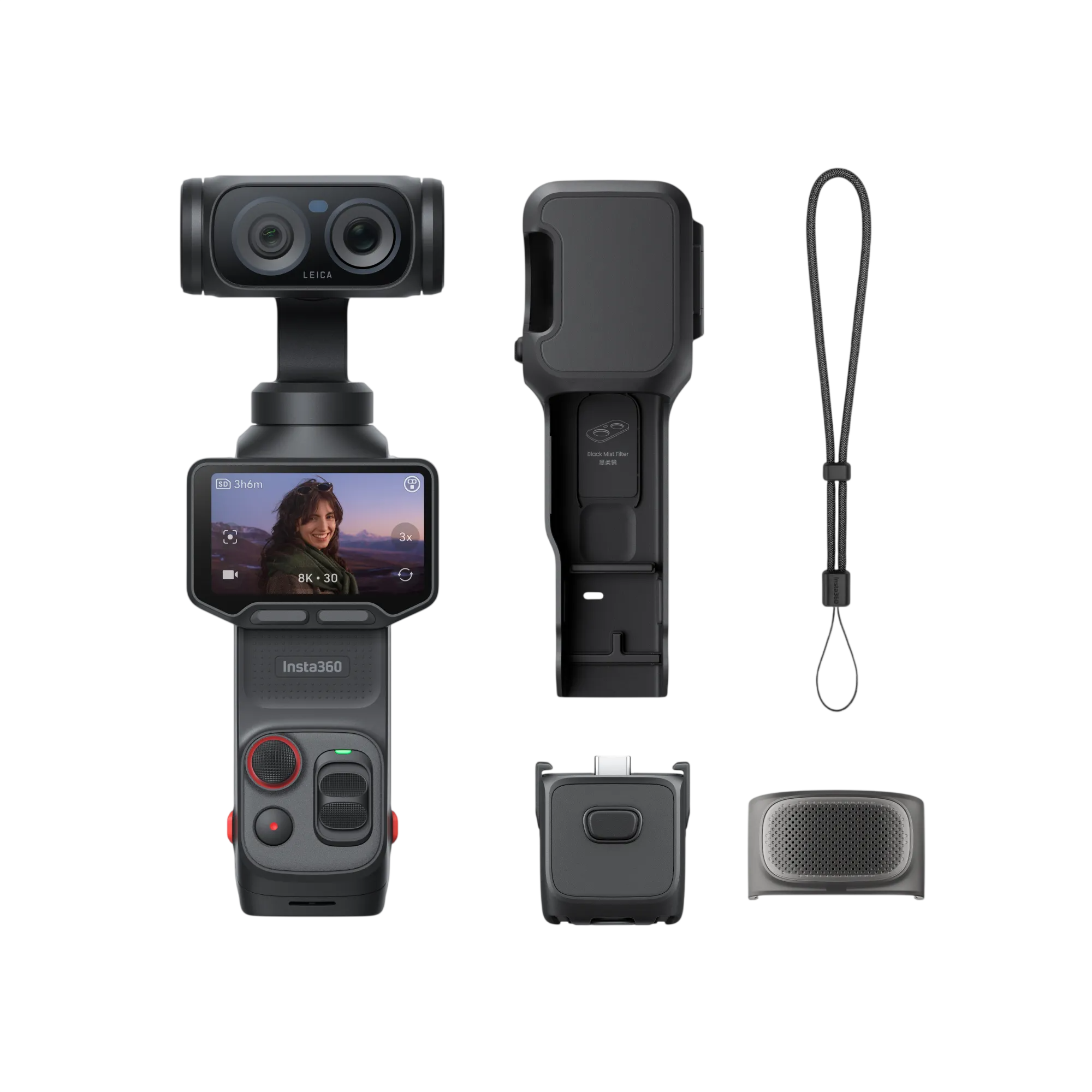 Екшн-камера Insta360 Luna Ultra [Standard Bundle] - Cosmic Black (CINSABTA-LUNA01)