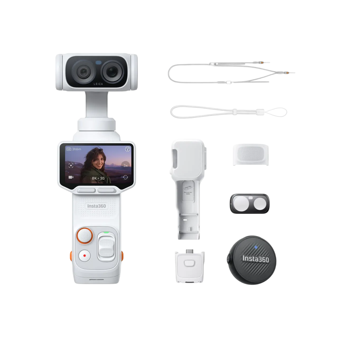 Екшн-камера Insta360 Luna Ultra [Vlog Bundle] - Stellar White