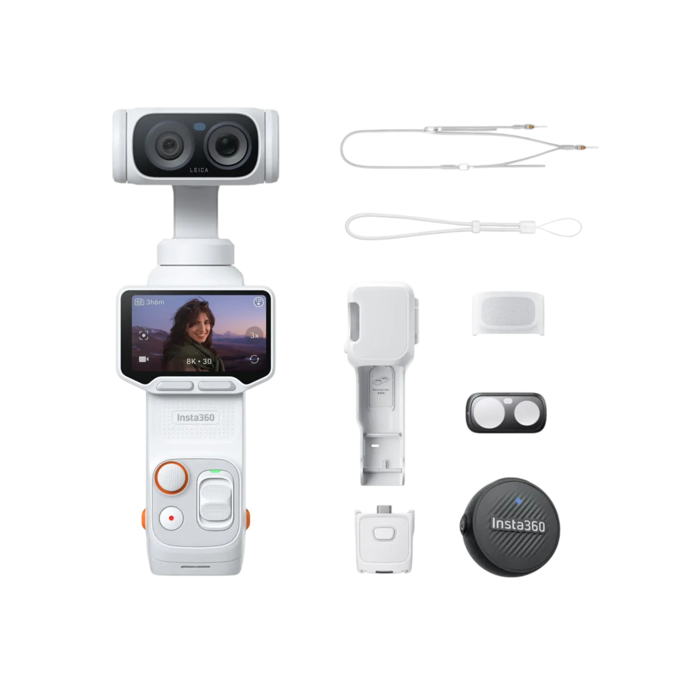 Экшн-камера Insta360 Luna Ultra [Vlog Bundle] - Stellar White