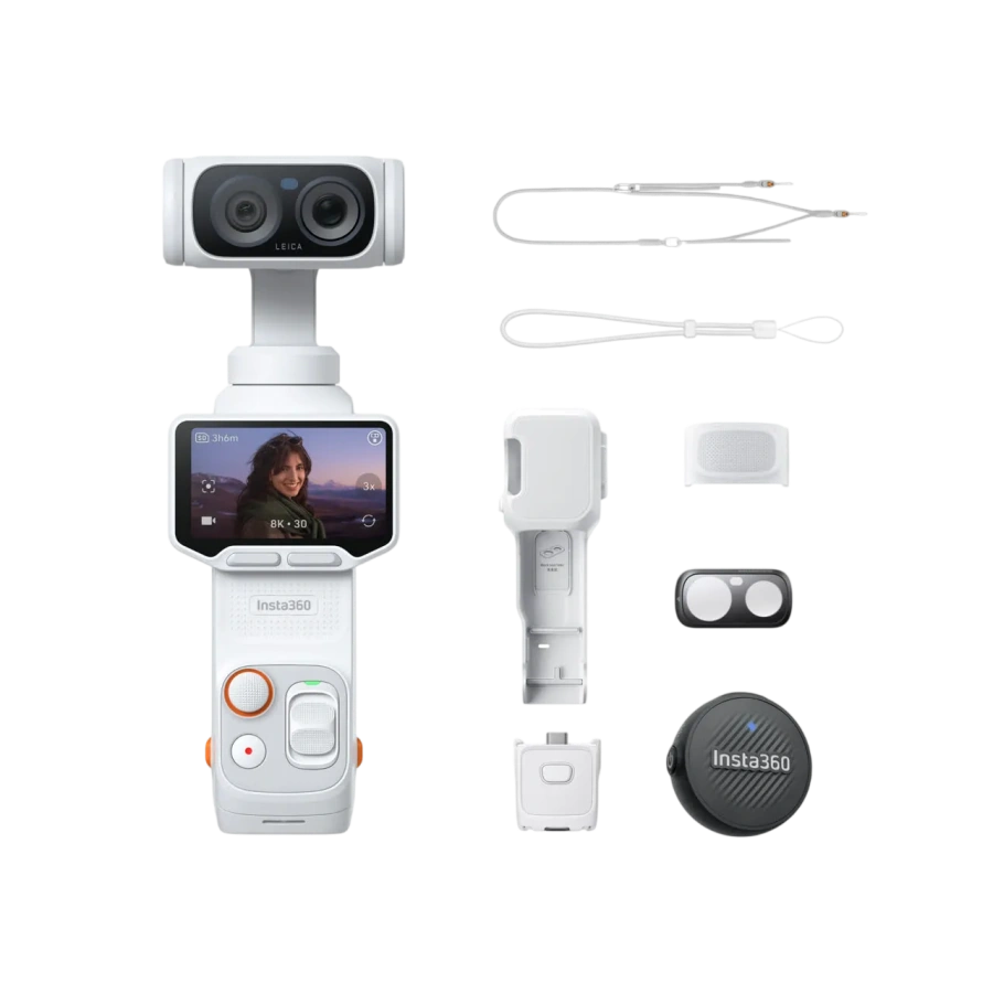 Екшн-камера Insta360 Luna Ultra [Vlog Bundle] - Stellar White