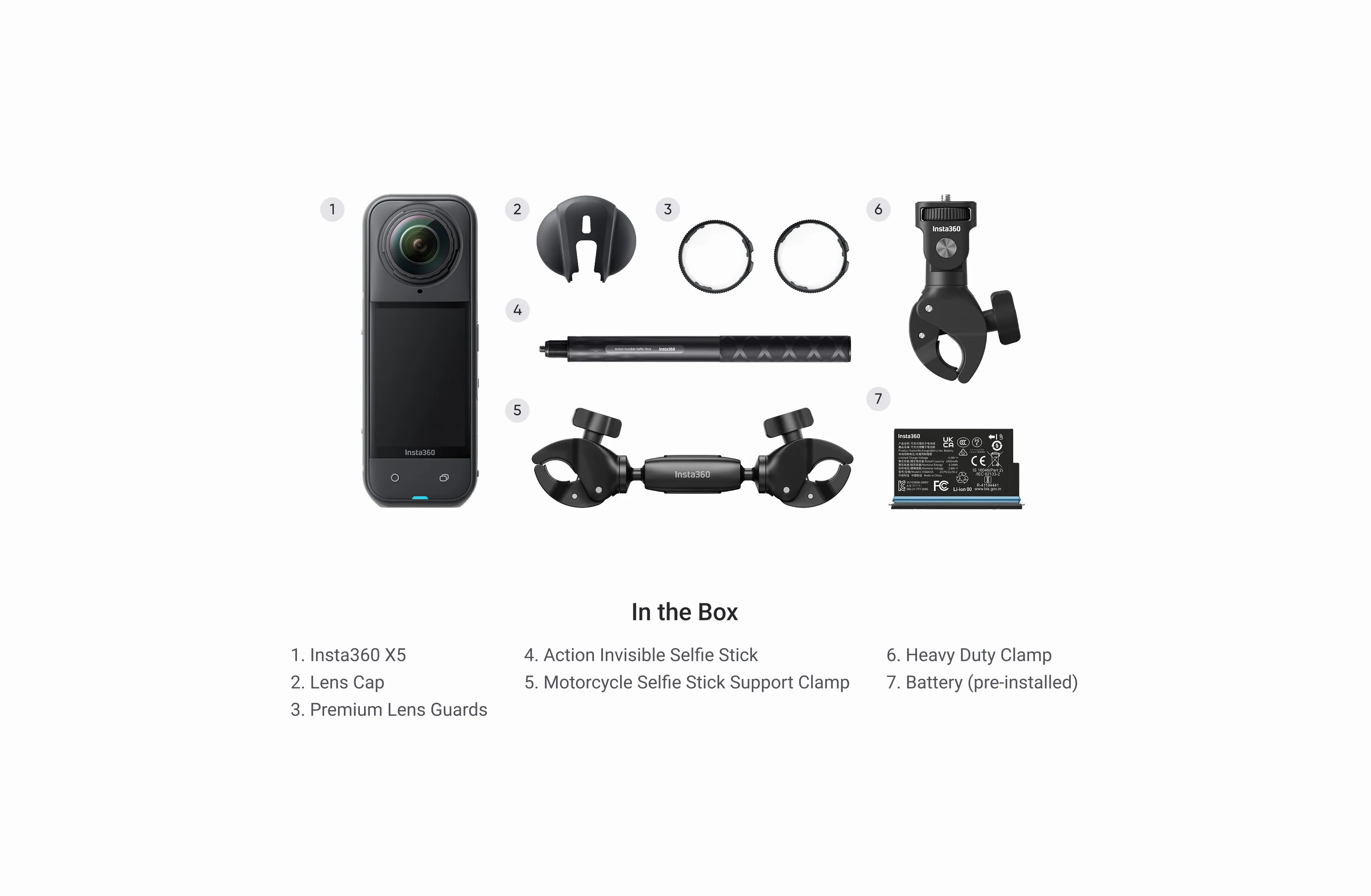 Екшн-камера Insta360 X5 Motorcycle Ultimate Multiview Bundle
