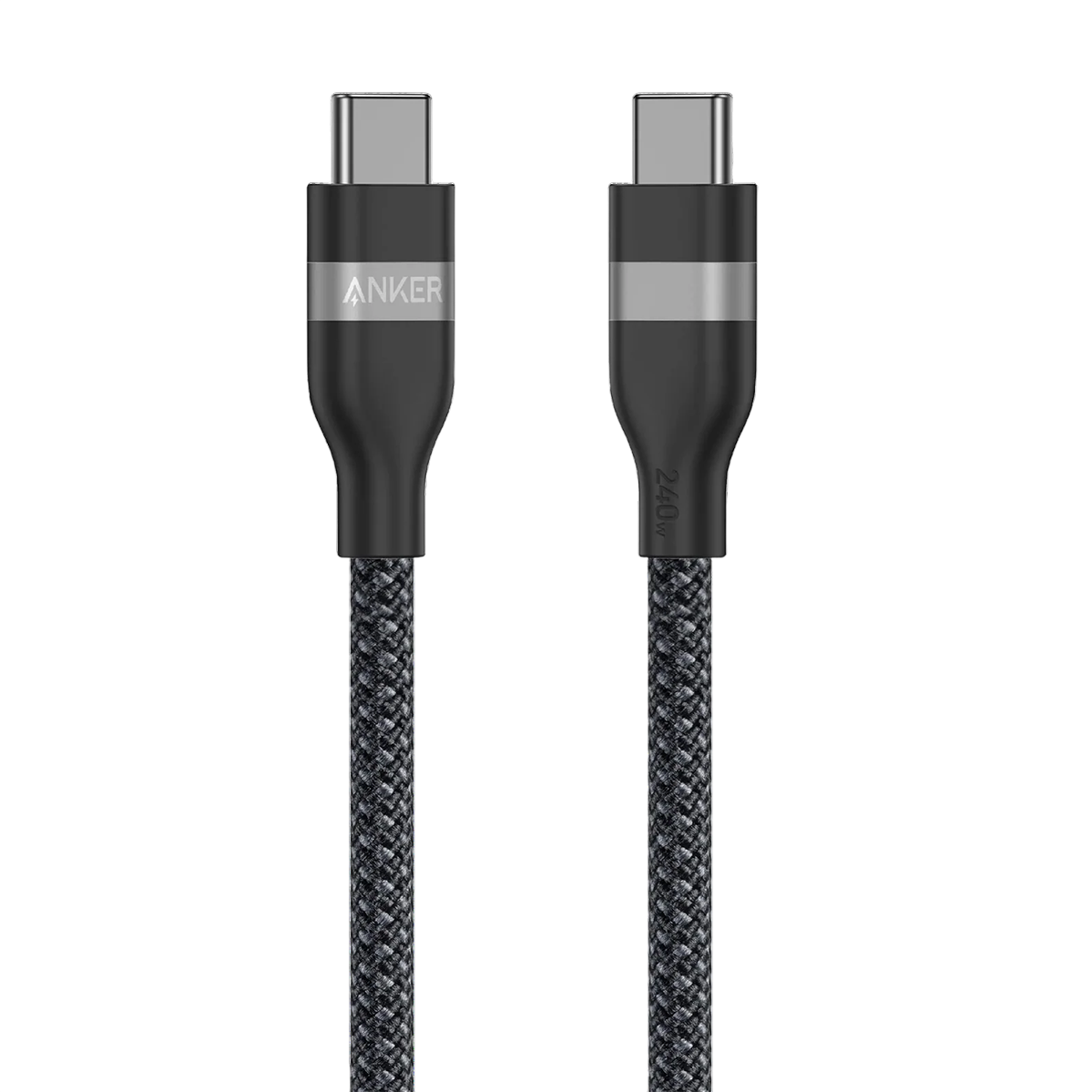 Кабель Anker USB-C to USB-C Cable 1.8m 240W Upcycled-Braided - Black (A82E2H12)