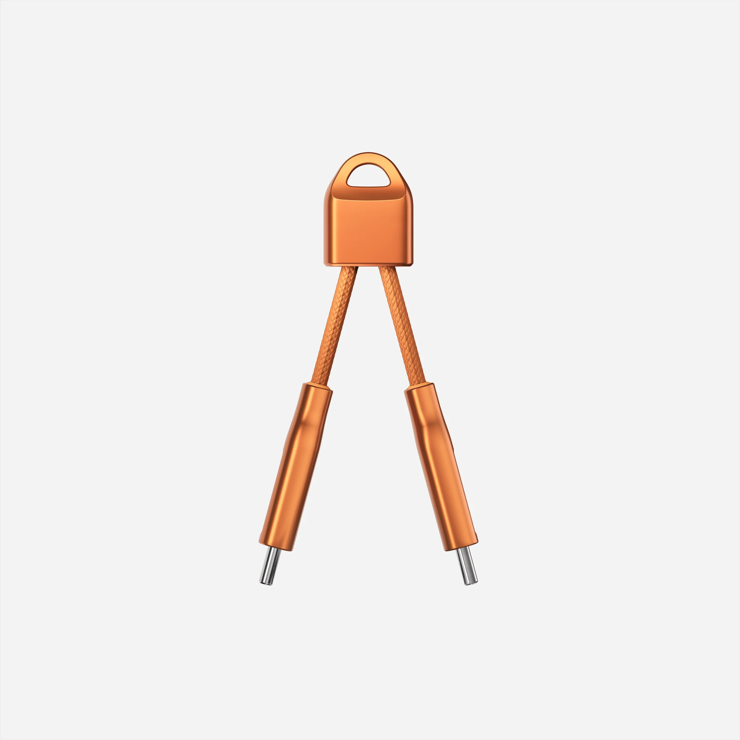 Кабель-брелок Nomad USB-C ChargeKey Cable 0,12m 240W - Stellar Orange (NM014643858)