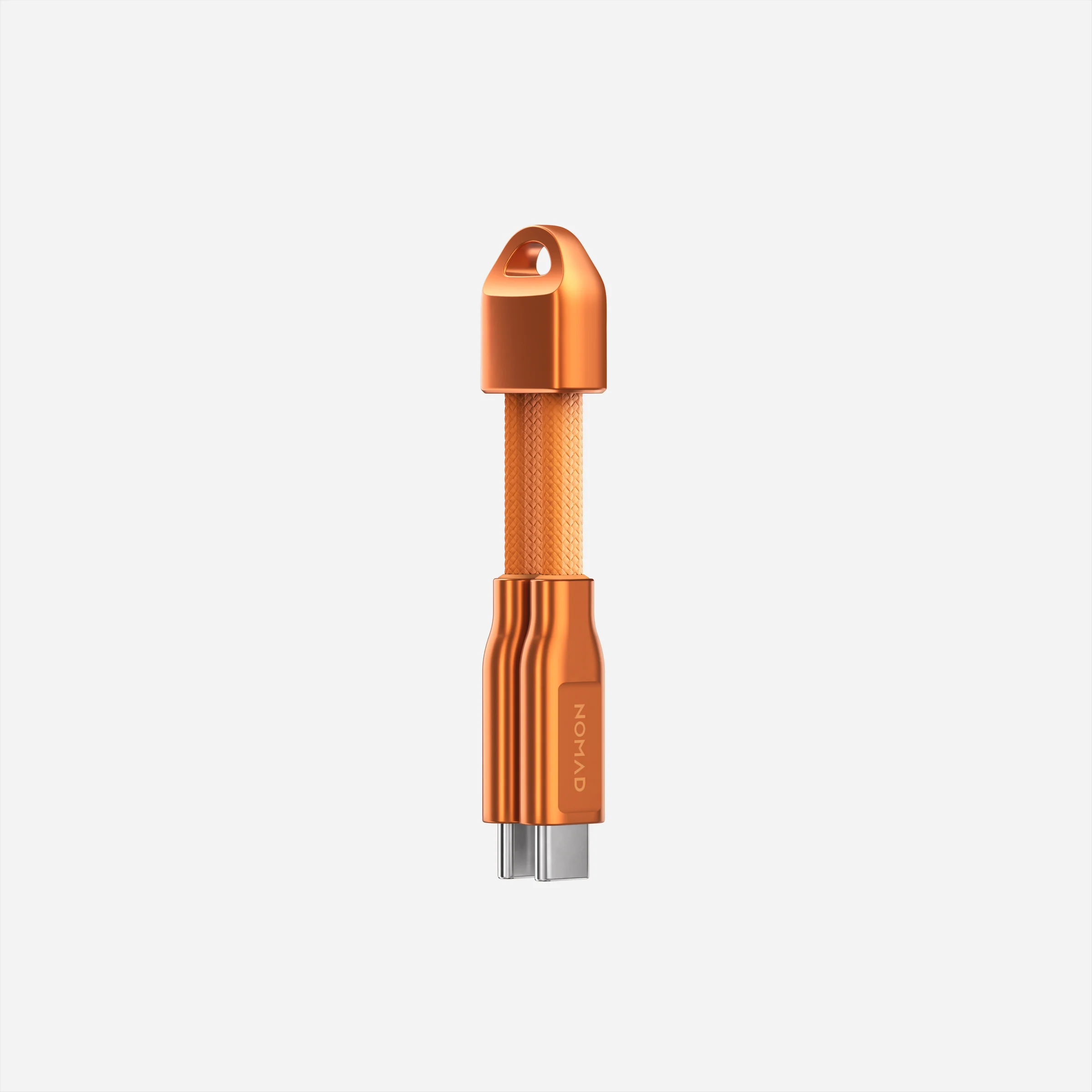 Кабель-брелок Nomad USB-C ChargeKey Cable 0,12m 240W - Stellar Orange (NM014643858)