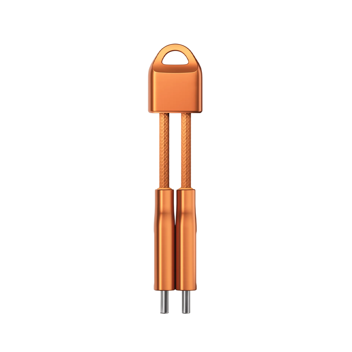 Кабель-брелок Nomad USB-C ChargeKey Cable 0,12m 240W - Stellar Orange (NM014643858)