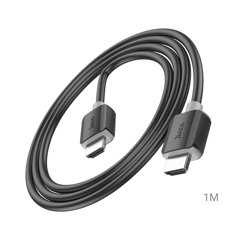 Кабель HOCO US08 HDTV 2.0 [HDMI] 4K cable, 1м - Black (6931474799388)