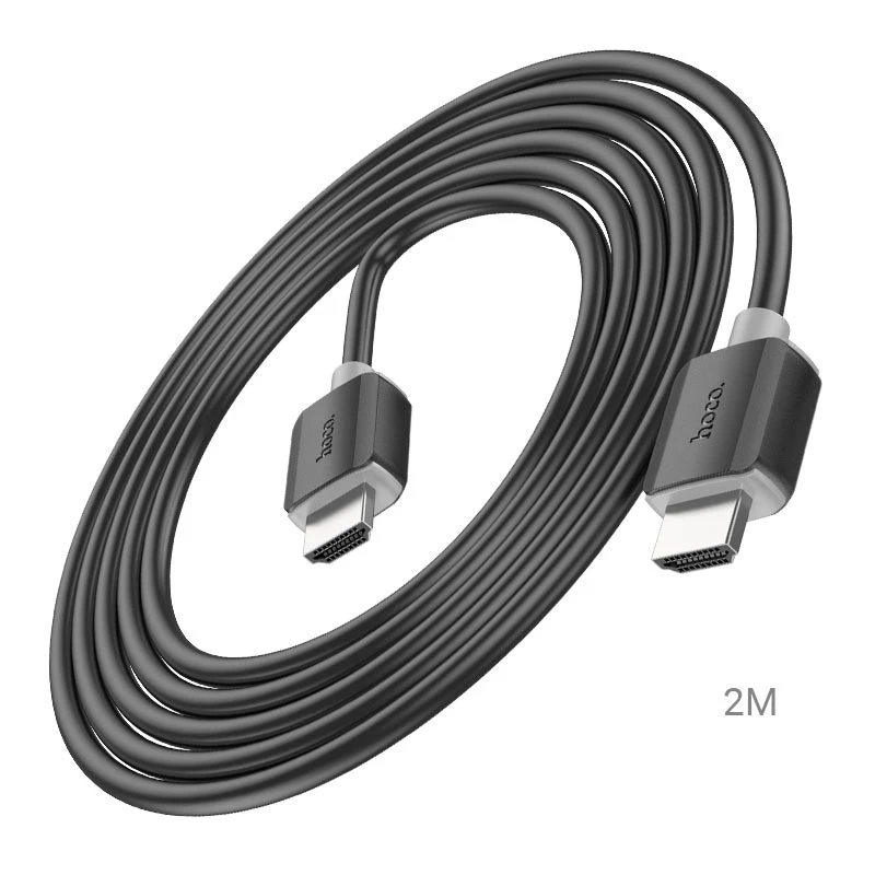 Кабель HOCO US08 HDTV 2.0 [HDMI] 4K cable, 2м - Black (6931474799395)