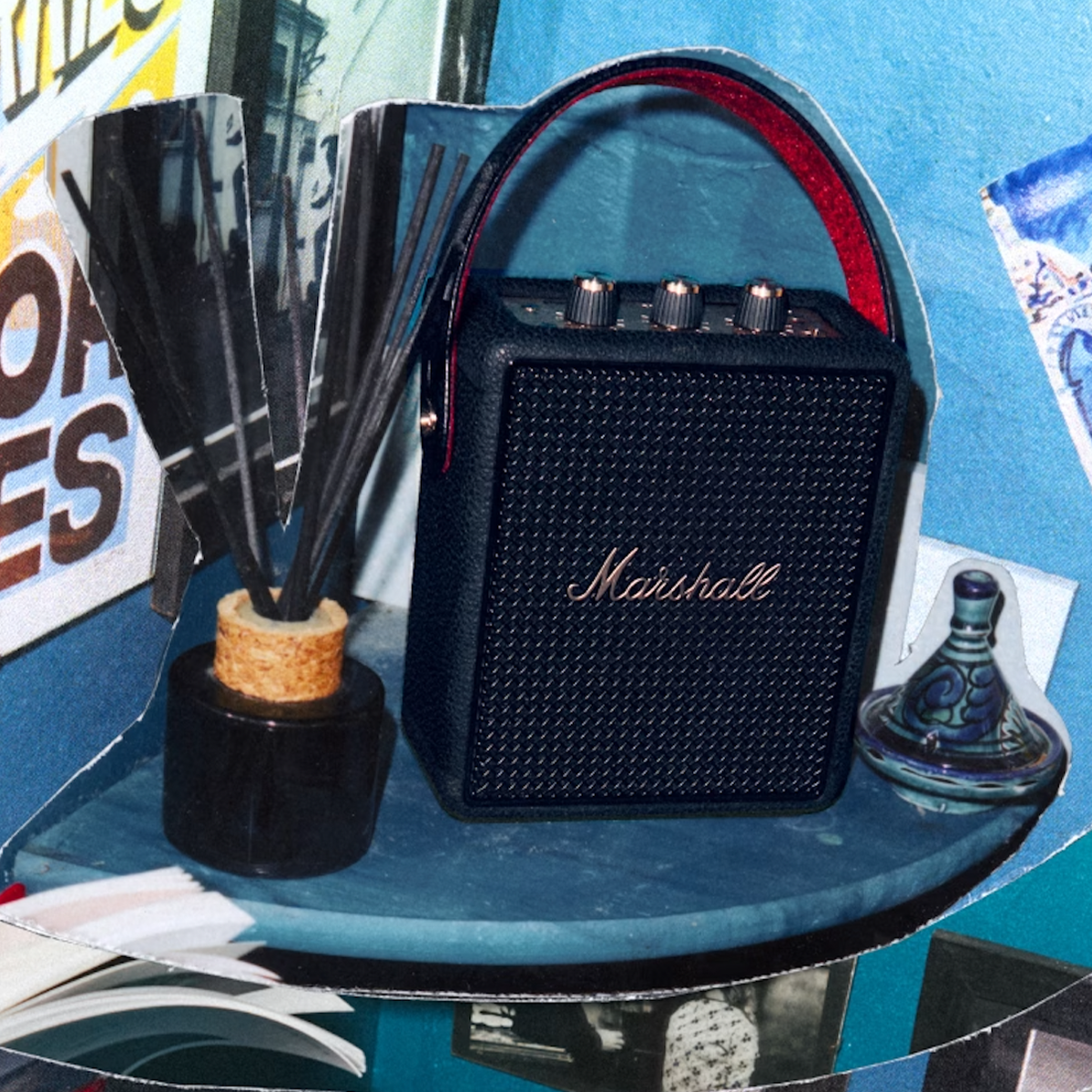 Колонка Marshall Stockwell III - Black and Brass (1008236)