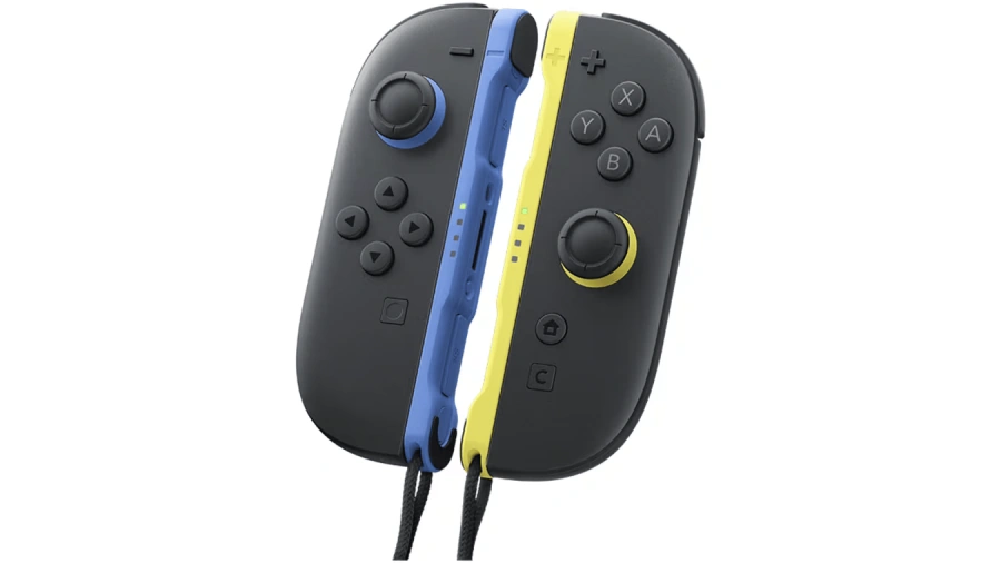 Контроллеры с магнитным креплением и функцией мыши Nintendo Joy-Con 2 Controllers [Left and Right] - Blue / Light Yellow (00045496886295)
