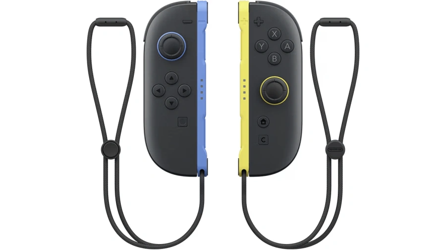 Контроллеры с магнитным креплением и функцией мыши Nintendo Joy-Con 2 Controllers [Left and Right] - Blue / Light Yellow (00045496886295)