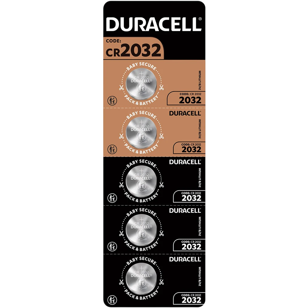 Літієві батарейки Duracell CR2032 DSN 3V 5 шт (5020441, 5019700, 5007682, 5010974)
