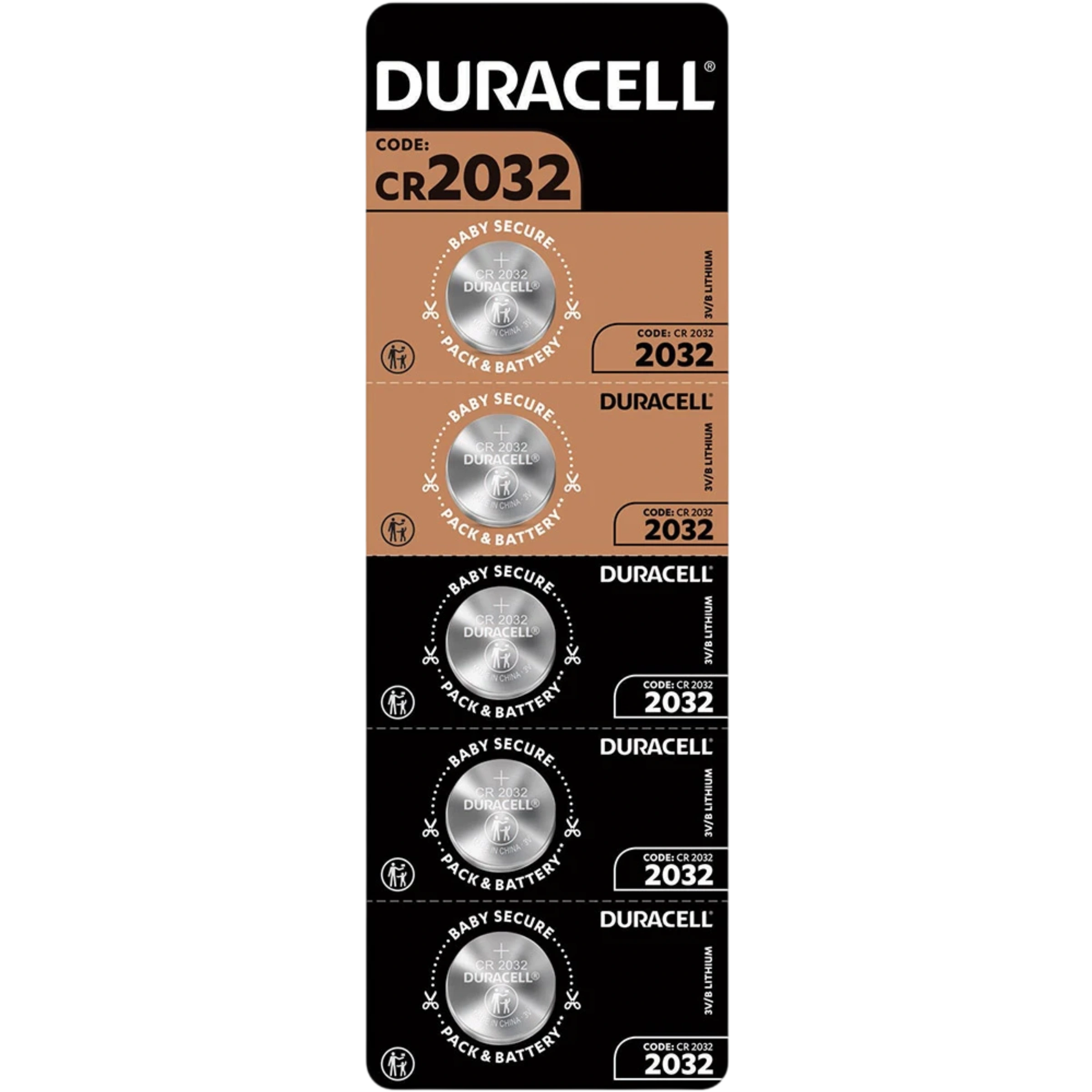 Літієві батарейки Duracell CR2032 DSN 3V 5 шт (5020441, 5019700, 5007682, 5010974)