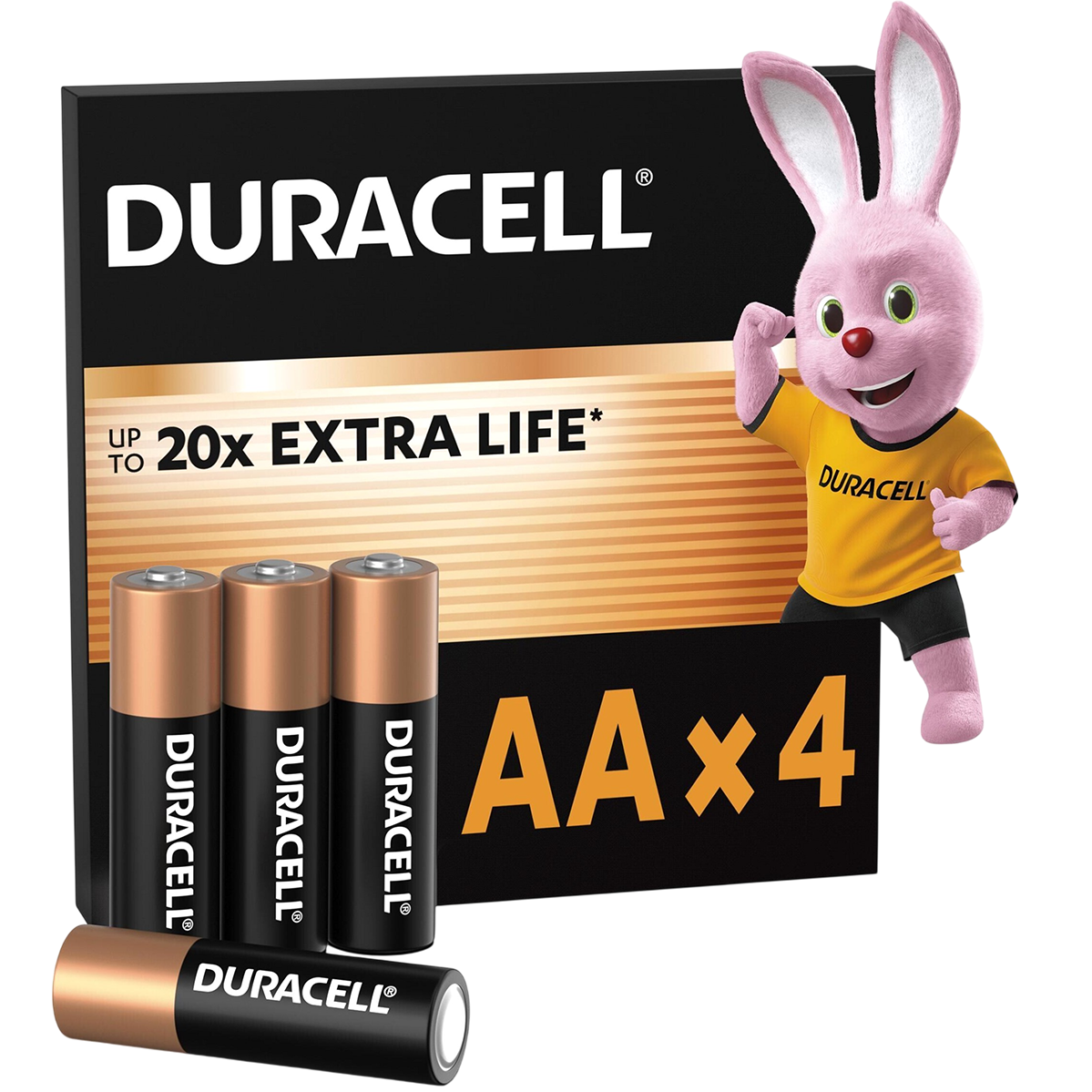 Лужні батарейки Duracell AA LR6 MN1500 4 шт (5020542, 5020630, 5014459, 5006200)