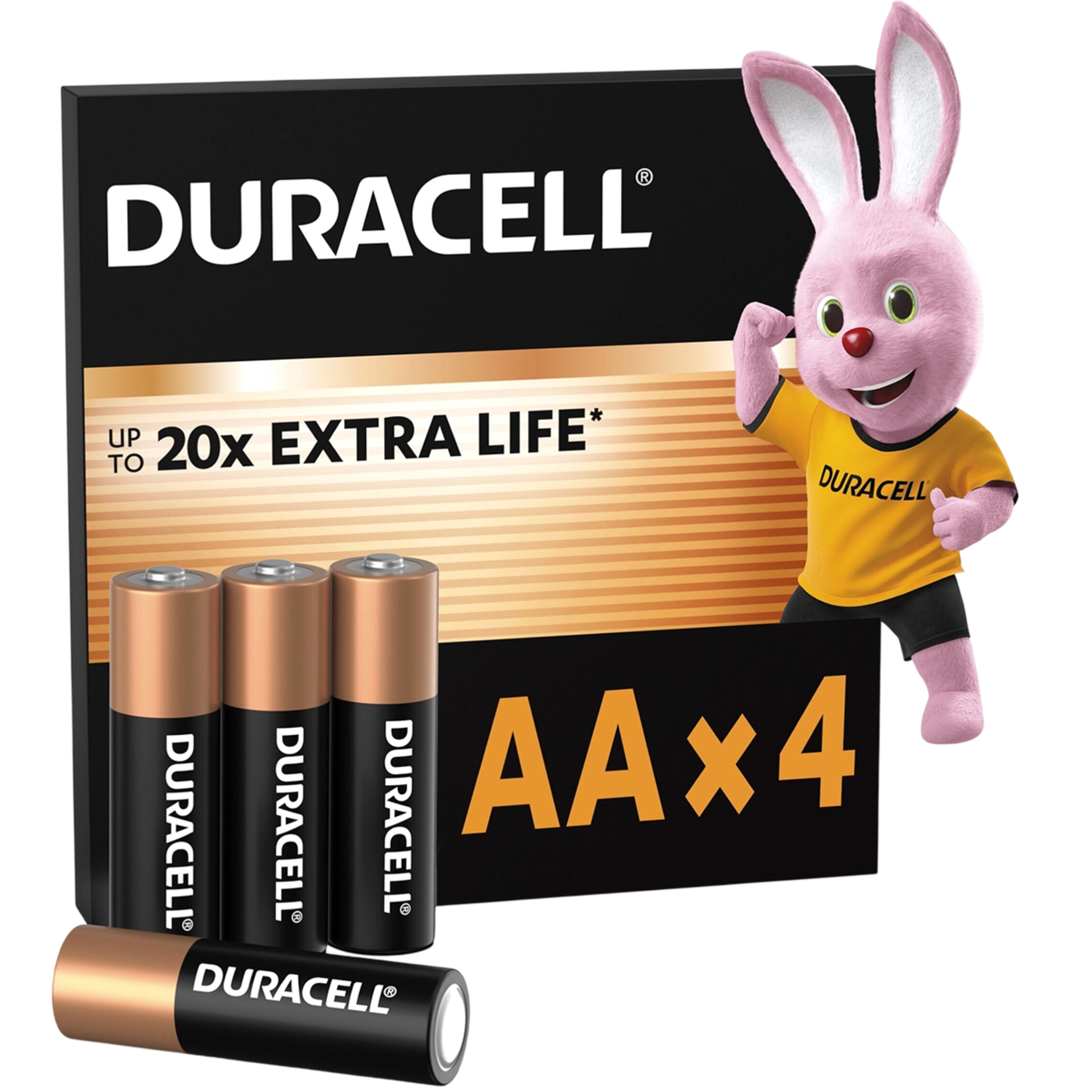 Лужні батарейки Duracell AA LR6 MN1500 4 шт (5020542, 5020630, 5014459, 5006200)