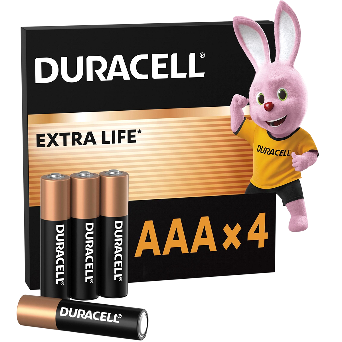Лужні батарейки Duracell AAA LR03 MN2400 4 шт (5020543, 5020632, 5014461, 5005967)