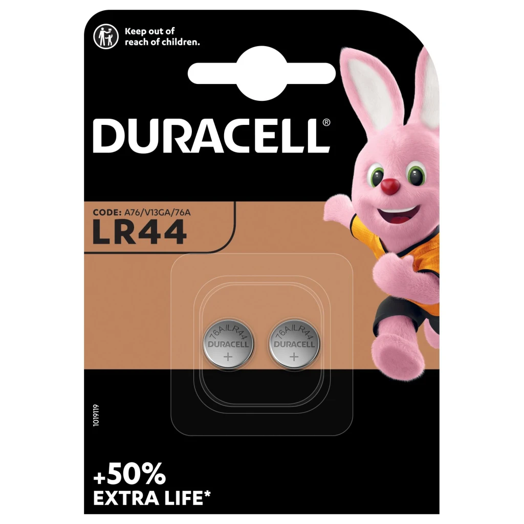 Лужні батарейки Duracell LR44 / A76 1.5V 2 шт (5007795)