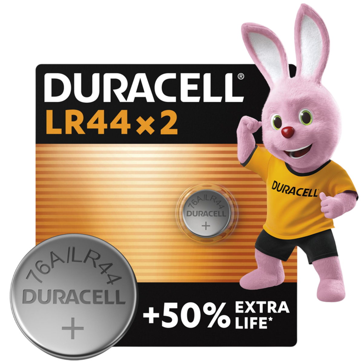 Лужні батарейки Duracell LR44 / A76 1.5V 2 шт (5007795)