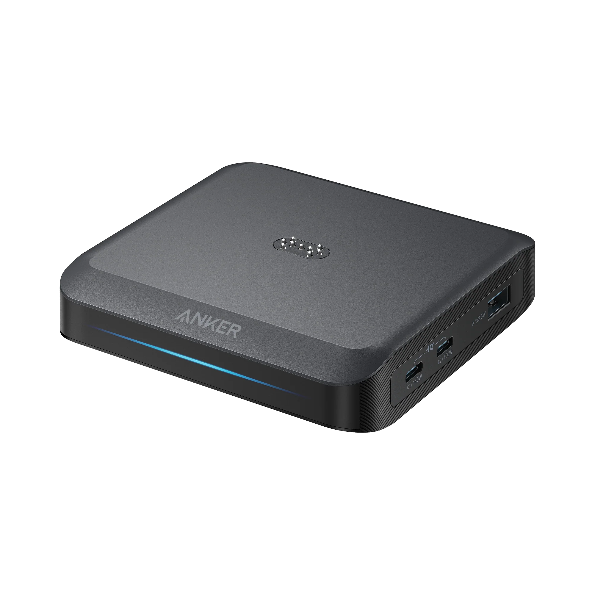 Мережевий зарядний пристрій Anker Prime Charging Base for Anker Prime with Pogo Pin [150W, 3 Ports] - Black (A1903G11)