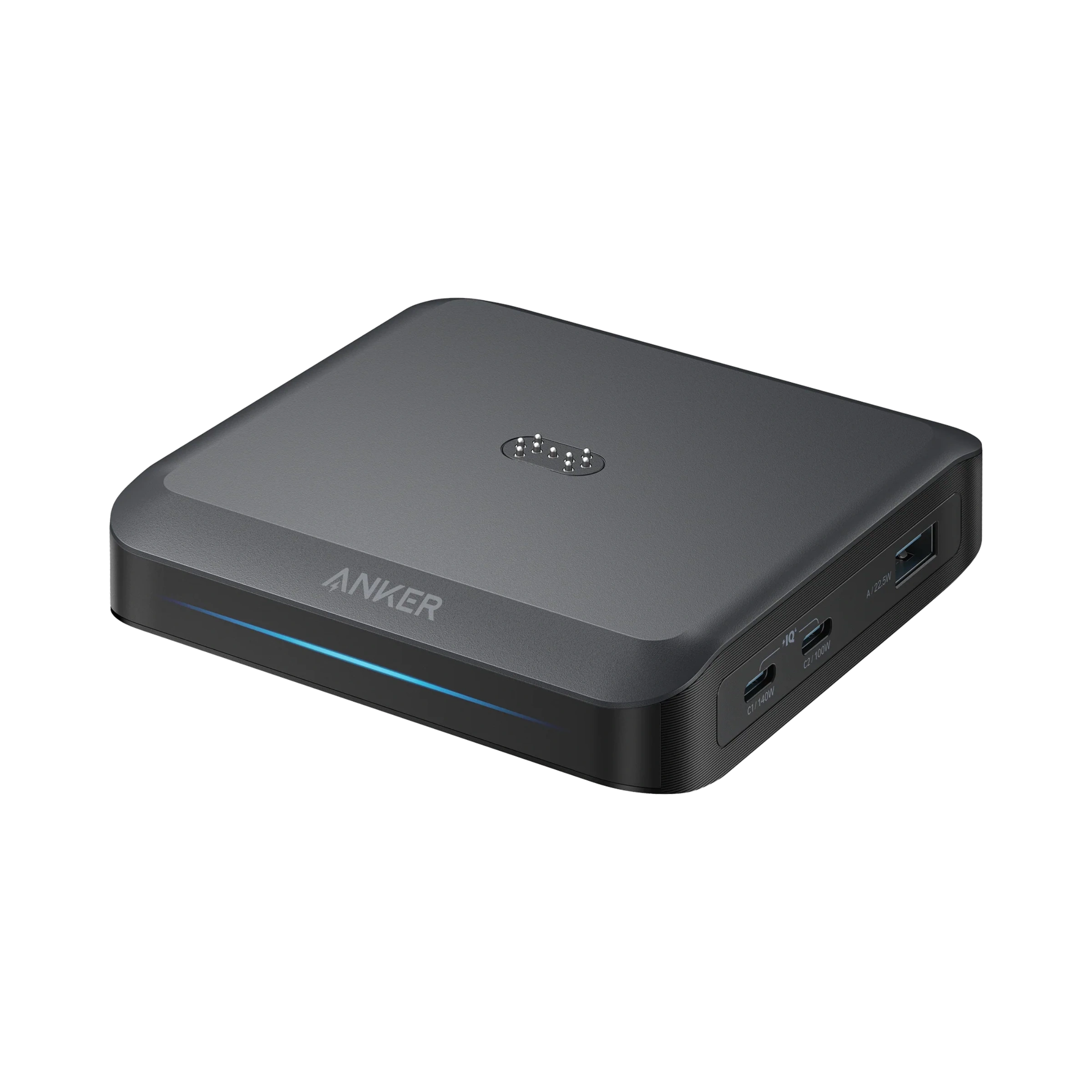 Мережевий зарядний пристрій Anker Prime Charging Base for Anker Prime with Pogo Pin [150W, 3 Ports] - Black (A1903G11)