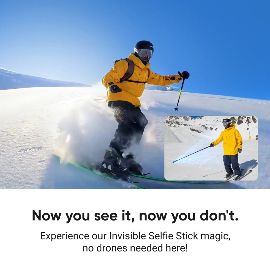 Монопод для екшн-камери Insta360 Invisible Selfie Stick 114cm (CINSAAVF)