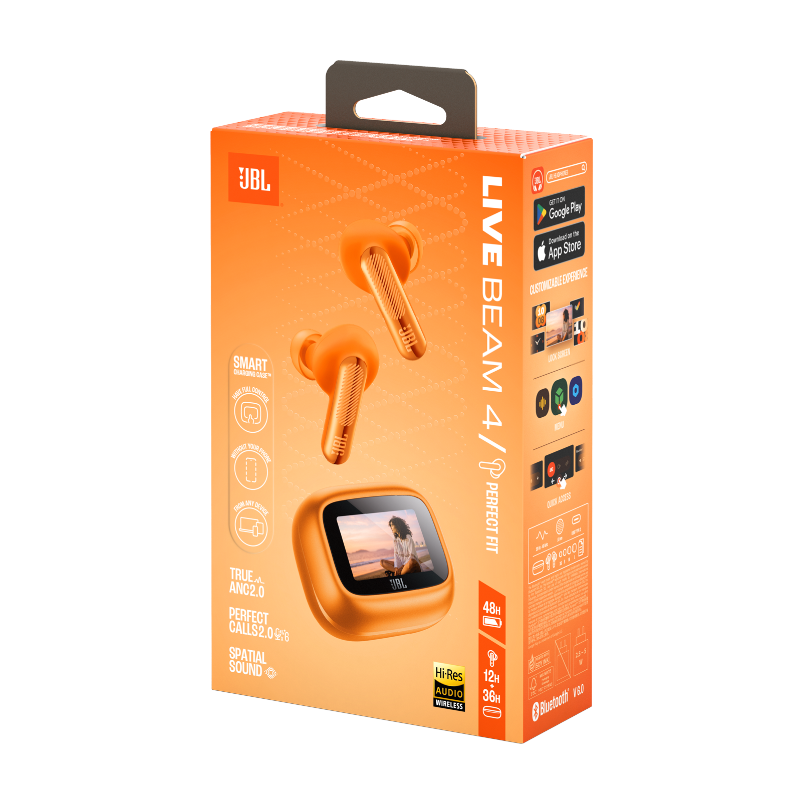 Навушники JBL Live Beam 4 - Orange (JBLLIVEBEAM4ORG)