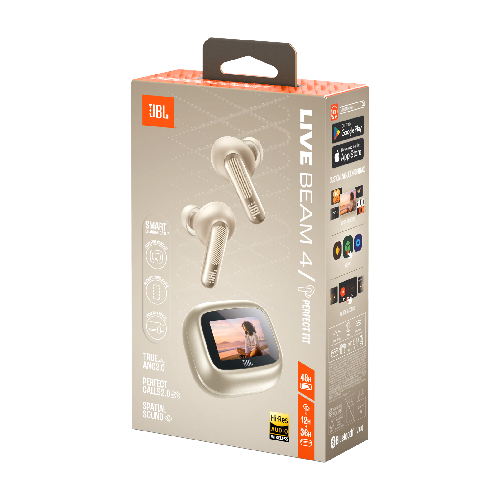 Навушники JBL Live Beam 4 - Sand (JBLLIVEBEAM4CPG)