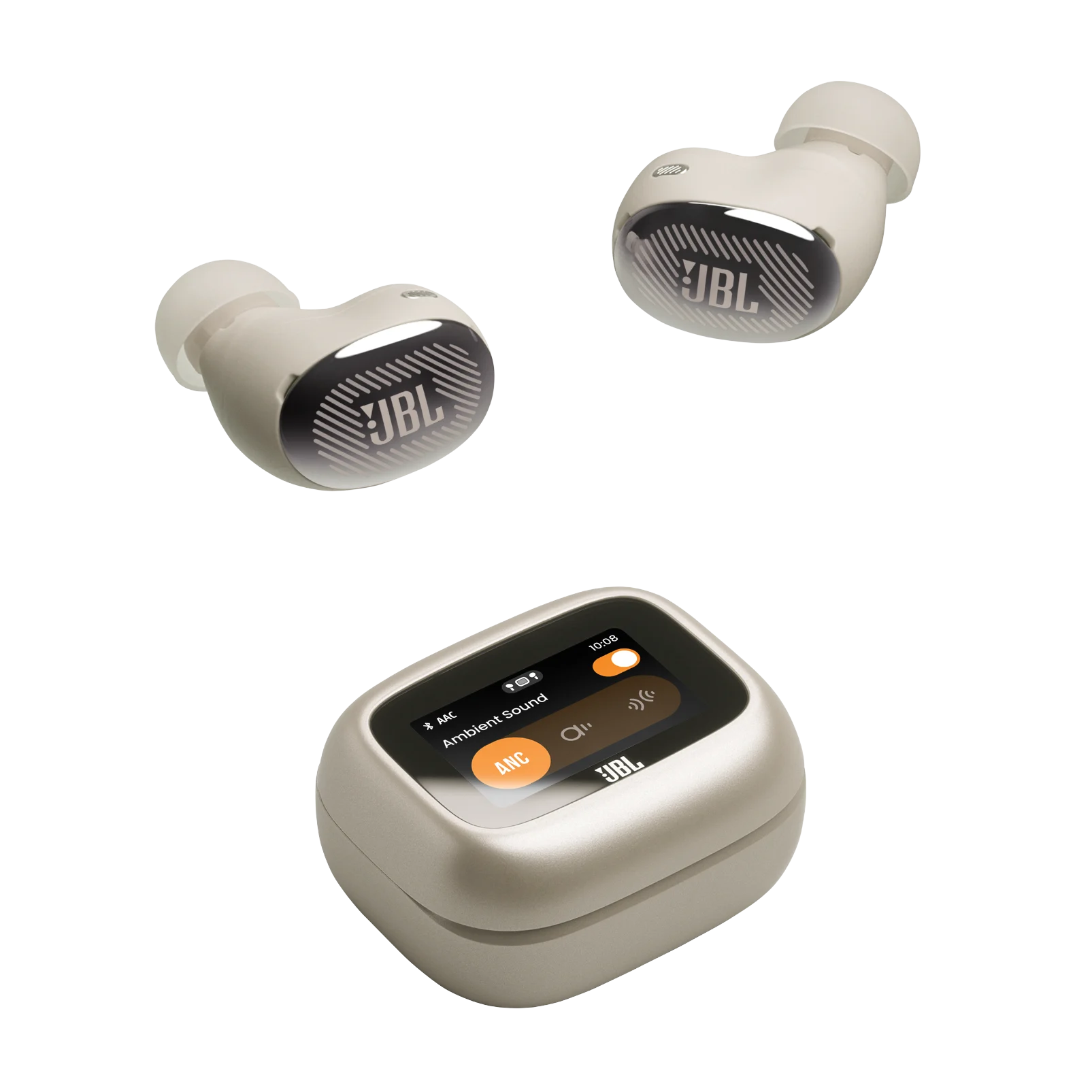 Навушники JBL Live Buds 4 - Sand (JBLLIVEBUDS4CPG)