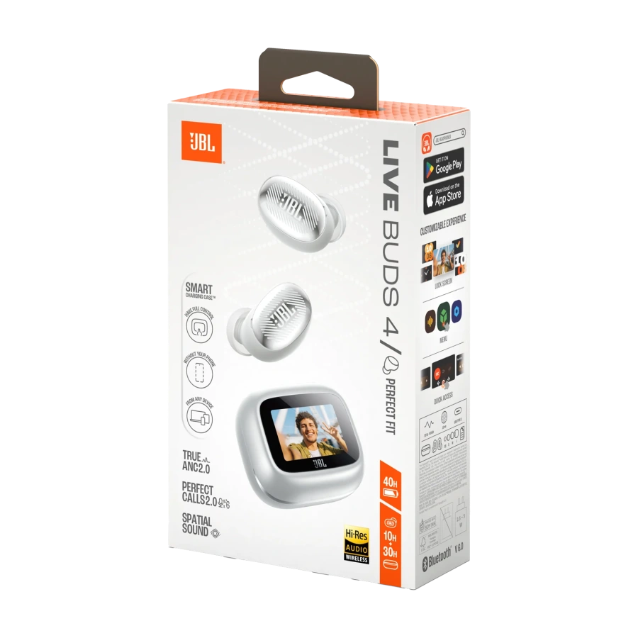 Навушники JBL Live Buds 4 - Silver (JBLLIVEBUDS4SIL)