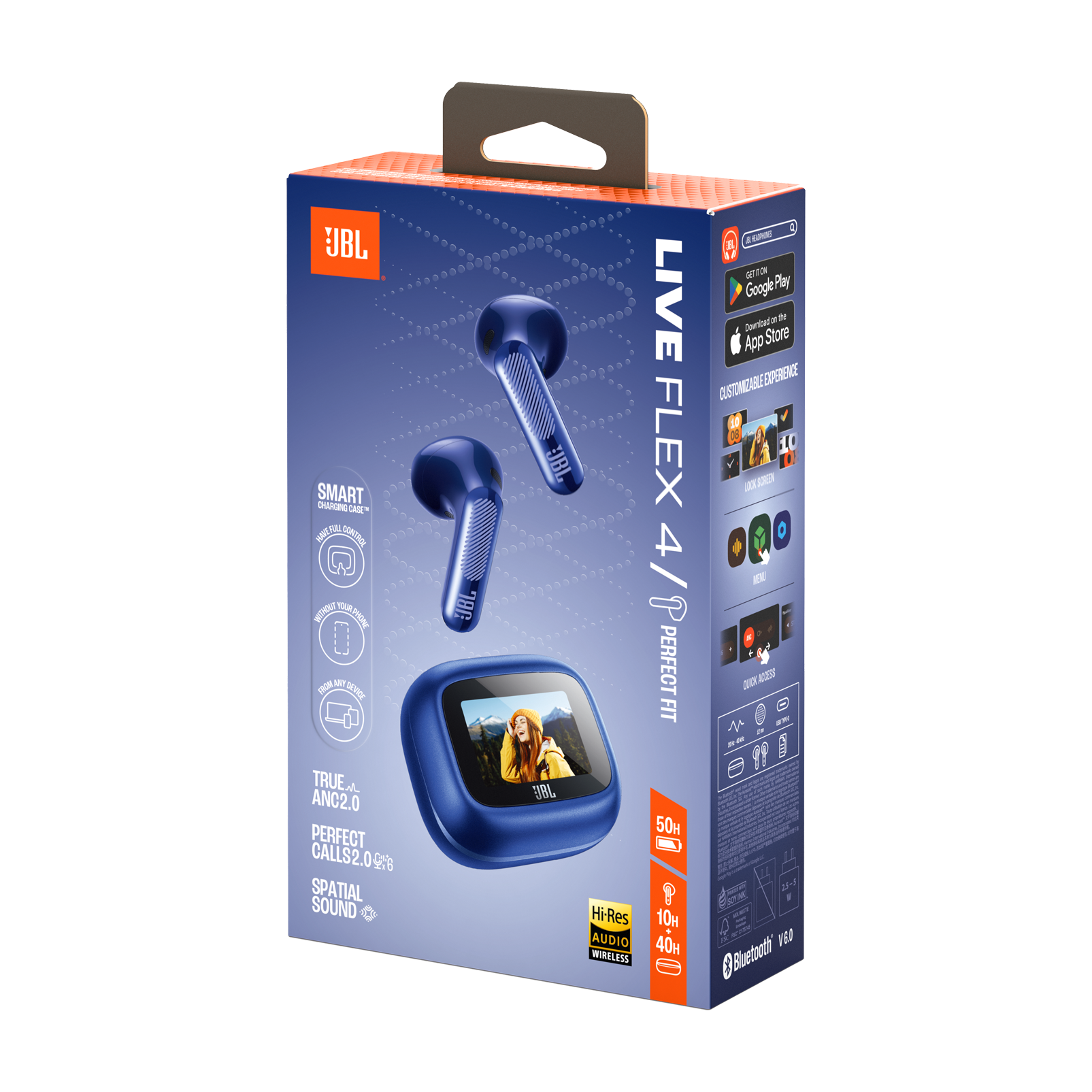 Навушники JBL Live Flex 4 - Blue (JBLLIVEFLEX4BLU)
