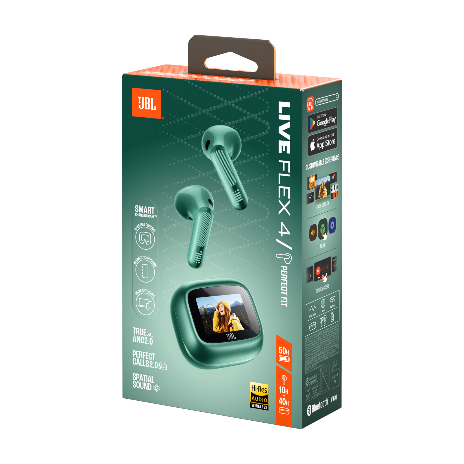 Навушники JBL Live Flex 4 - Green (JBLLIVEFLEX4GRN)