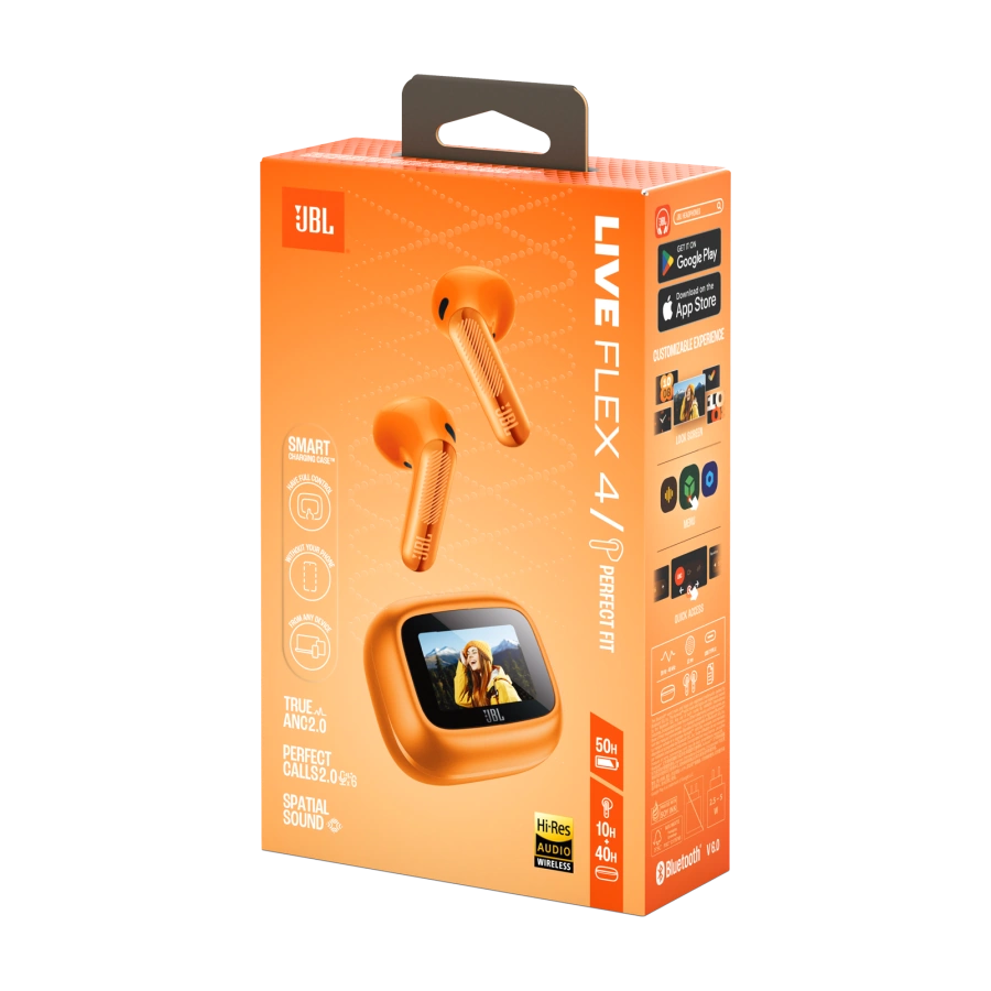 Навушники JBL Live Flex 4 - Orange (JBLLIVEFLEX4ORG)