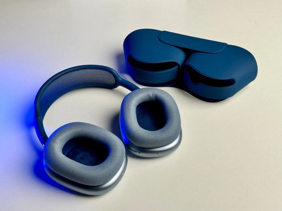 OPEN BOX Apple AirPods Max Sky Blue (MGYL3) - Состояние: хорошее | Аккумулятор: 100% | Комплектация: полный | Гарантия: 3 мес.