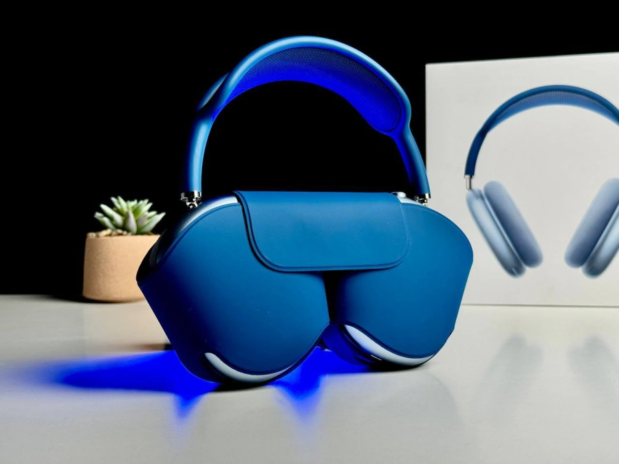 OPEN BOX Apple AirPods Max Sky Blue (MGYL3) - Состояние: хорошее | Аккумулятор: 100% | Комплектация: полный | Гарантия: 3 мес.
