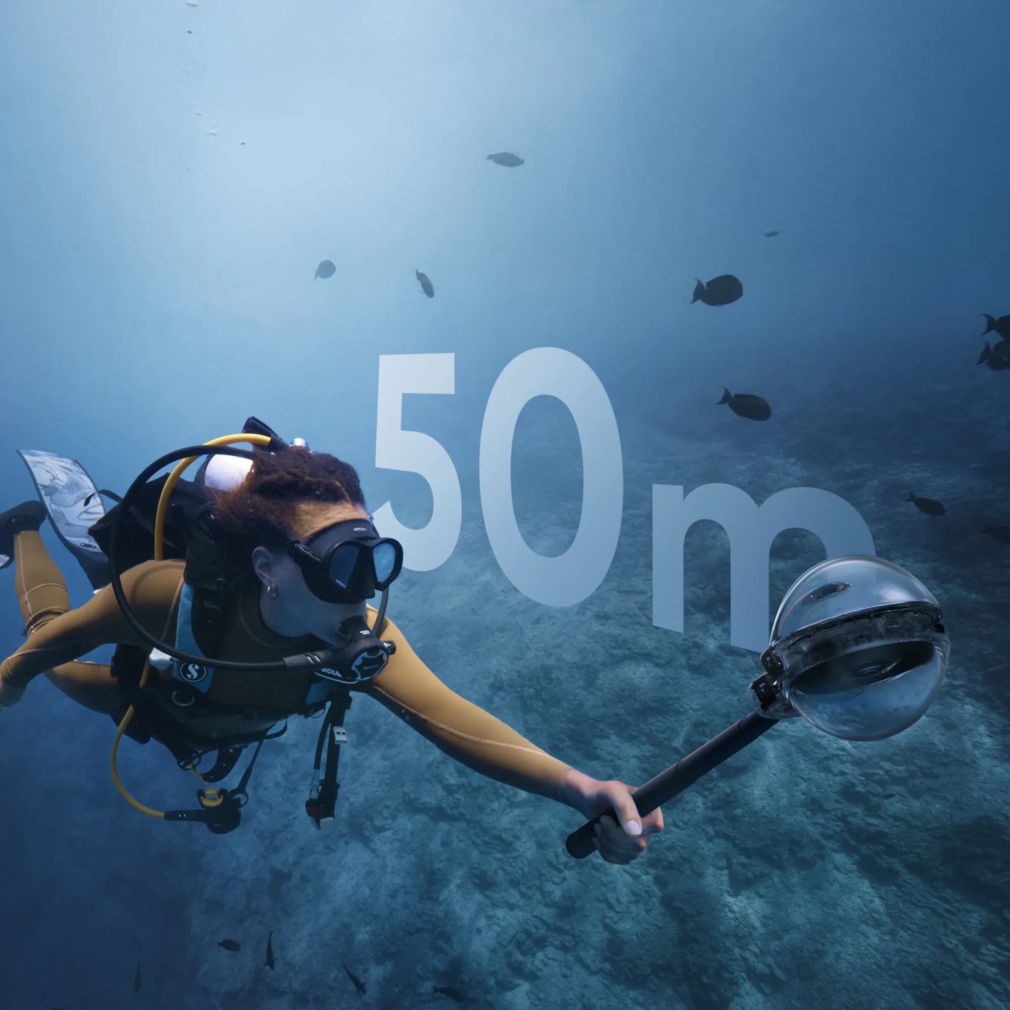 Професійний невидимий кейс для дайвінгу Insta360 X5 Invisible Dive Case Pro (CINSCAHN)
