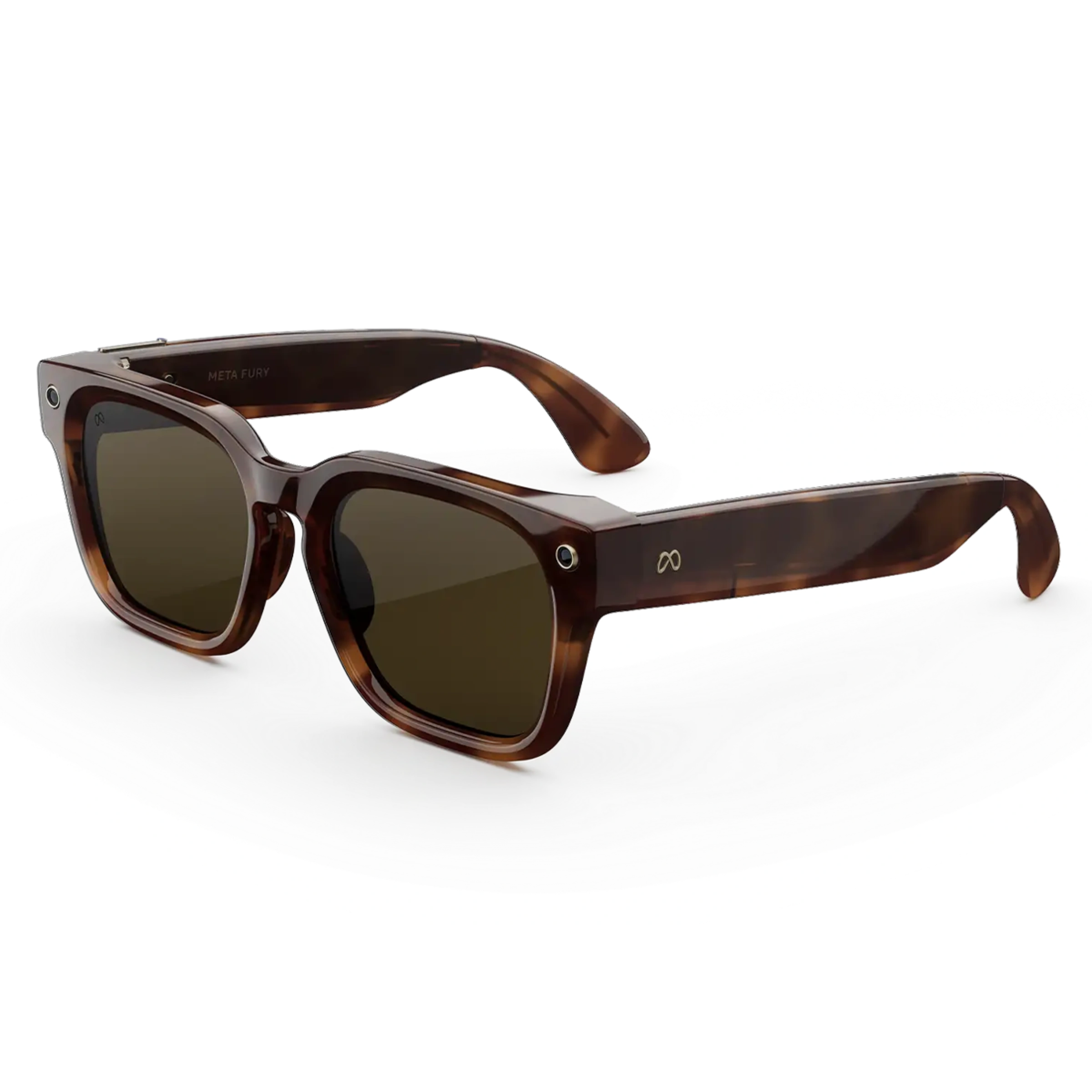 Смарт-очки Meta Fury Standard Mahogany Frame / Green Lenses