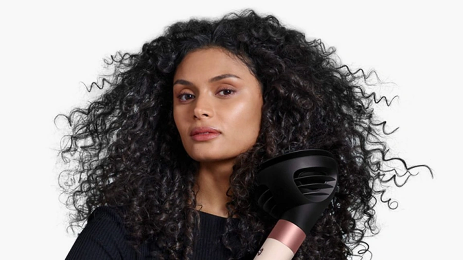Стайлер для вьющихся волос Dyson Airwrap i.d. Multi-Styler and Dryer Curly+Coily - Ceramic Apricot/Topaz EU (259213-01)
