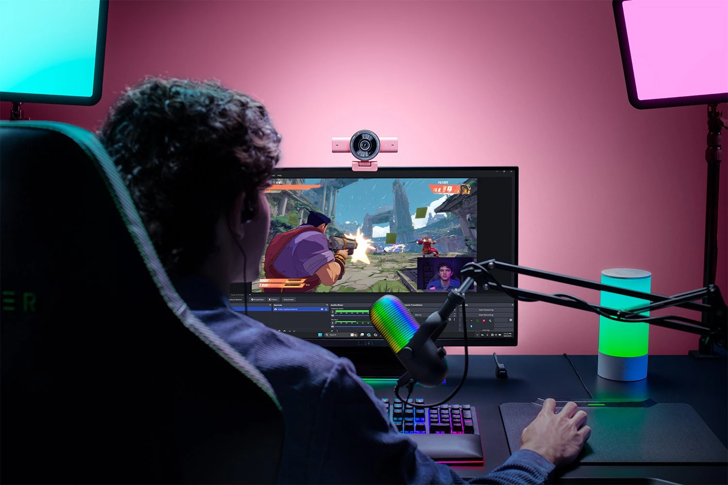 Веб-камера Razer Kiyo V2 - Quartz (RZ19-05370300-R3M1)
