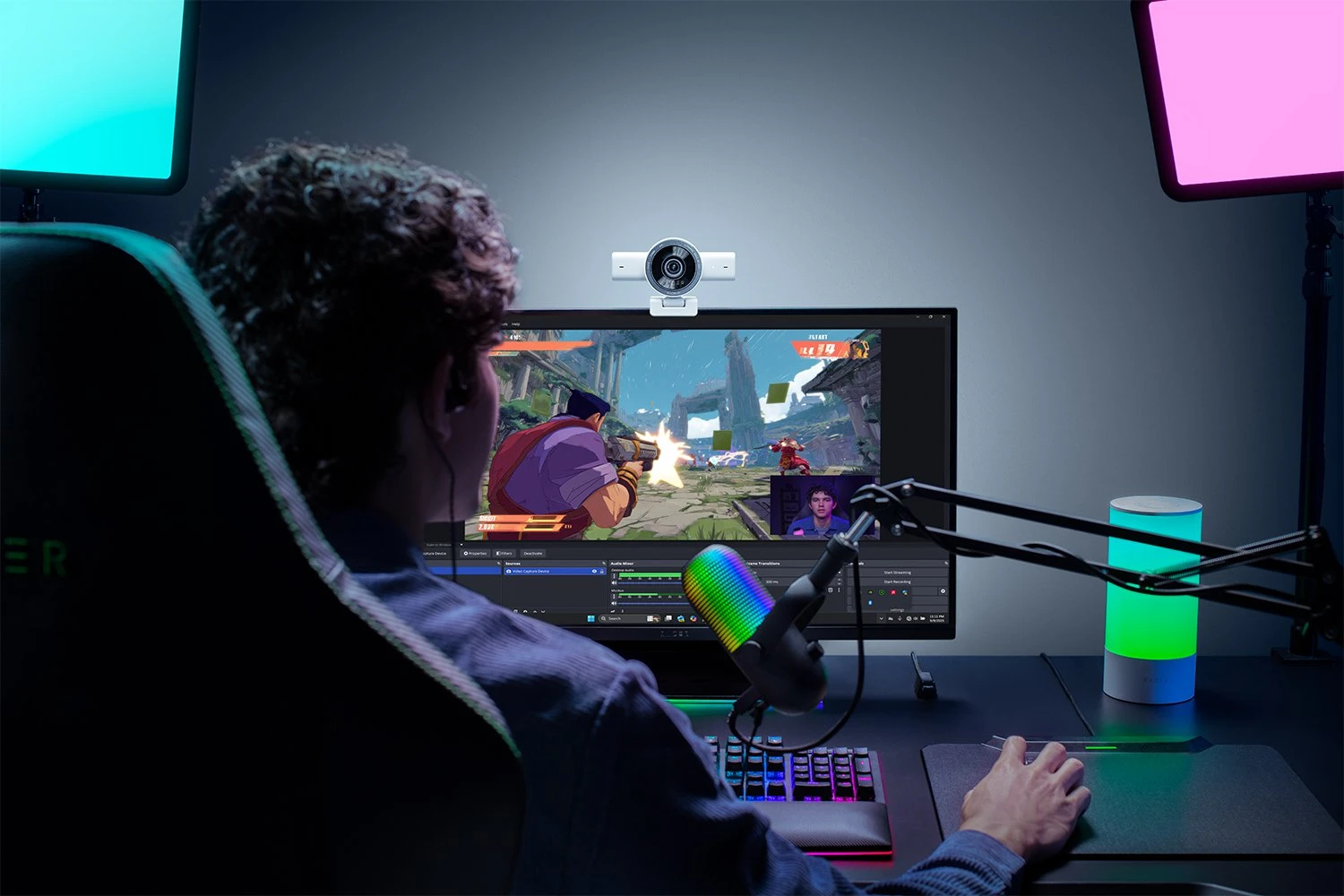 Веб-камера Razer Kiyo V2 - White (RZ19-05370200-R3M1)