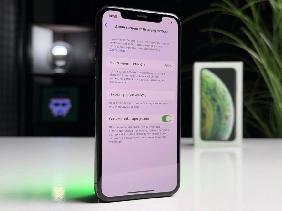 ВЖИВАНИЙ Б/У Apple iPhone XS 512GB Space Gray (MT9L2) - Стан: гарний | Акумулятор: 85% | Комплектація: повний | Гарантія: 3 міс.