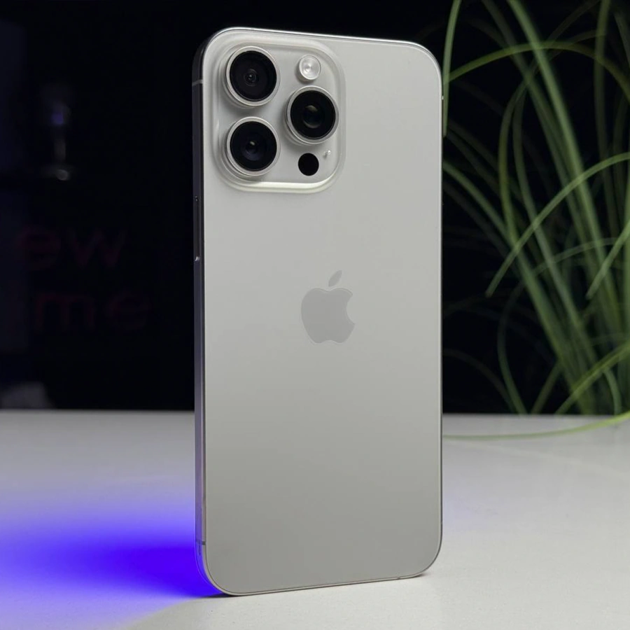 ВЖИВАНИЙ Б/У Apple iPhone 15 Pro Max 256GB Natural Titanium (MU793) - Стан: гарний | Акумулятор: 100% | Комплектація: iPhone, кабель | Гарантія: 3 міс.