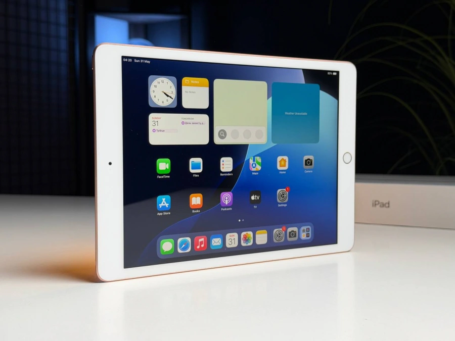 ВЖИВАНИЙ Б/У Apple iPad 10.2" Wi-Fi 32GB Gold (MW762) - Состояние: хороший | Аккумулятор: 100% | Комплектация: полный | Гарантия: 3 мес.