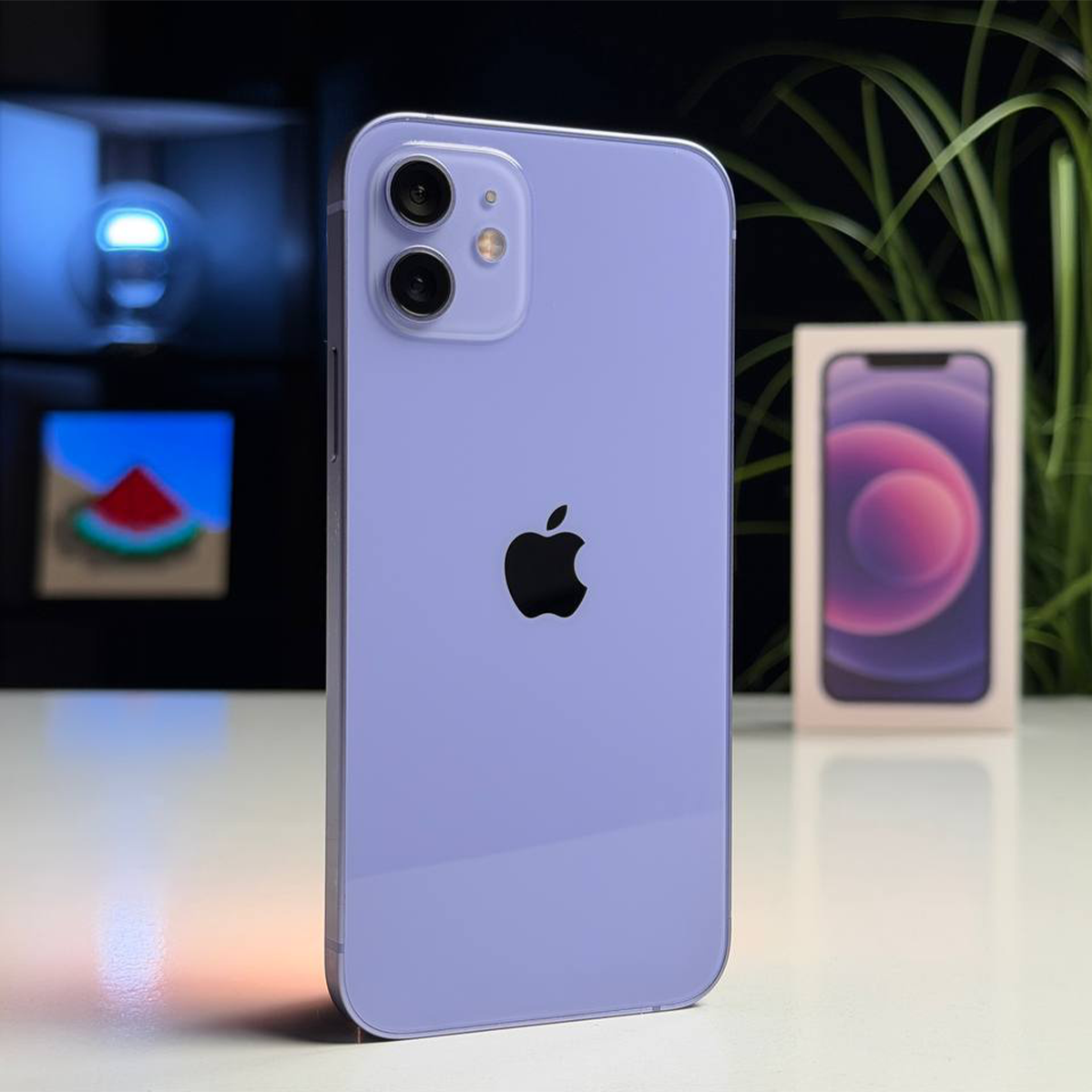 ВЖИВАНИЙ Б/У Apple iPhone 12 256GB Purple (MJNQ3) - Состояние: хороший | Аккумулятор: 99% | Комплектация: полный | Гарантия: 3 мес.