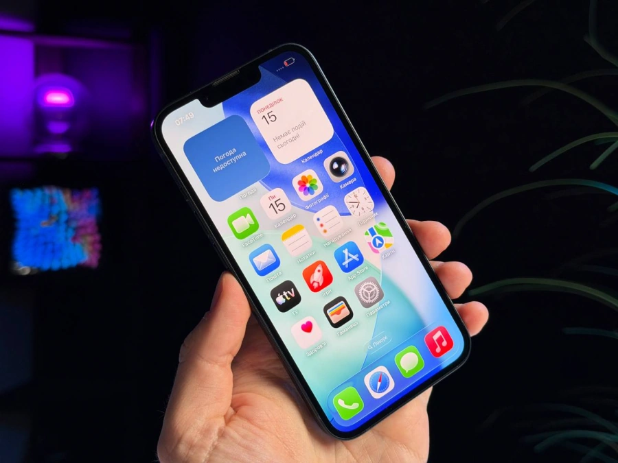 ВЖИВАНИЙ Б/У Apple iPhone 13 128GB Midnight (MLML3, MLPF3) - Состояние: хороший | Аккумулятор: 100% | Комплектация: полный | Гарантия: 3 мес.