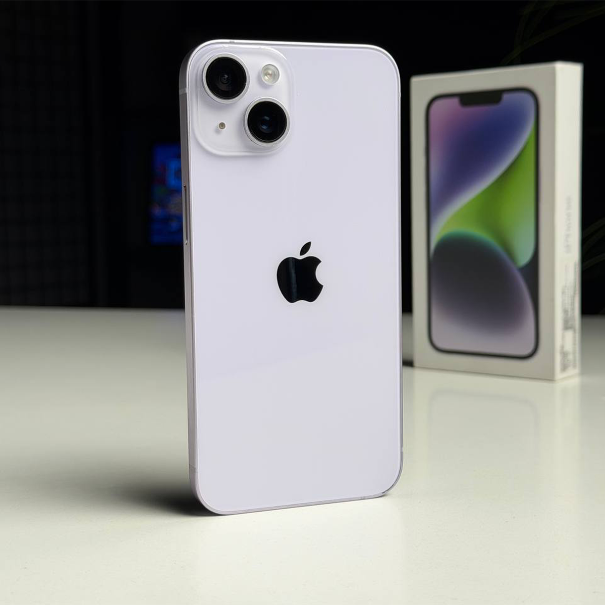 ВЖИВАНИЙ Б/У Apple iPhone 14 128GB Purple (MPV03) - Состояние: хороший | Аккумулятор: 100% | Комплектация: полный | Гарантия: 3 мес.
