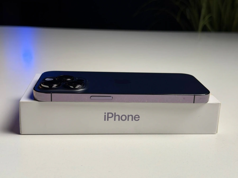 ВЖИВАНИЙ Б/У Apple iPhone 14 Pro 128GB Deep Purple (MQ0G3) - Стан: гарний | Акумулятор: 100% | Комплектація: повний | Гарантія: 3 міс.