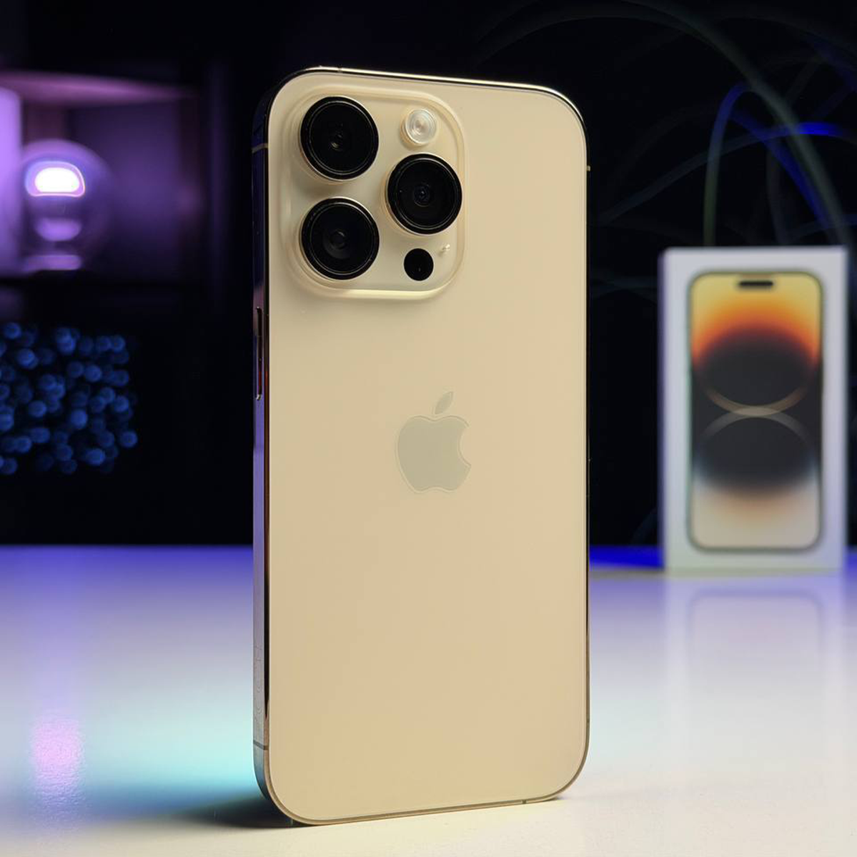 ВЖИВАНИЙ Б/У Apple iPhone 14 Pro 128GB Gold (MQ083) - Стан: гарний | Акумулятор: 100% | Комплектація: повний | Гарантія: 3 міс.