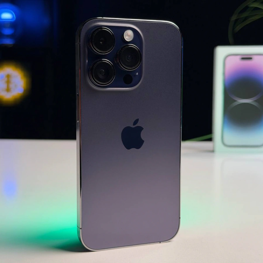 ВЖИВАНИЙ Б/У Apple iPhone 14 Pro 256GB Deep Purple (MQ1F3) - Состояние: хороший | Аккумулятор: 100% | Комплектация: полный | Гарантия: 3 мес.